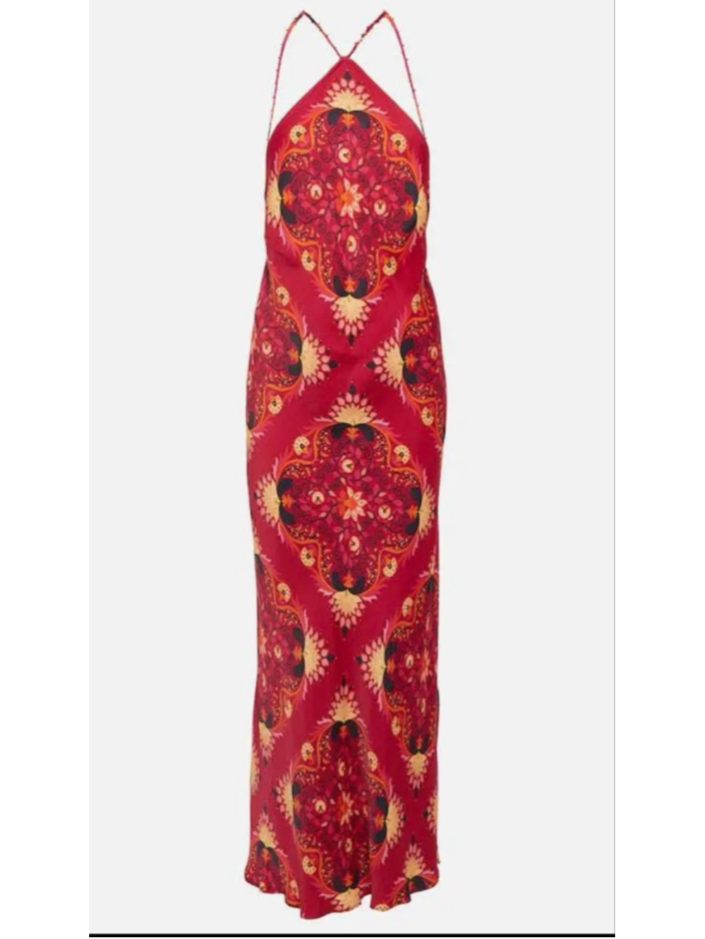 Women's FARM Rio Patterned Halter Maxi Dress XS